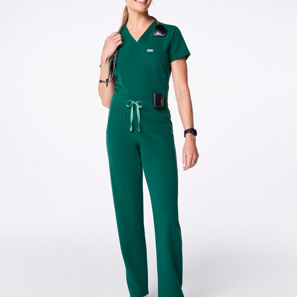 Figs NEW hunter green Livingston scrubs